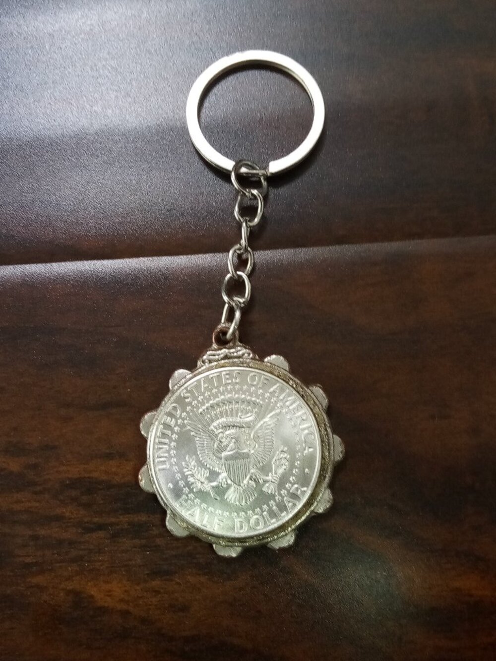 Kennedy Half Silver Dollar Key Chain